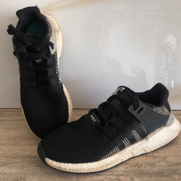 Black and White Adidas EQT Sneakers Size 9.5 - Picture 2 of 8